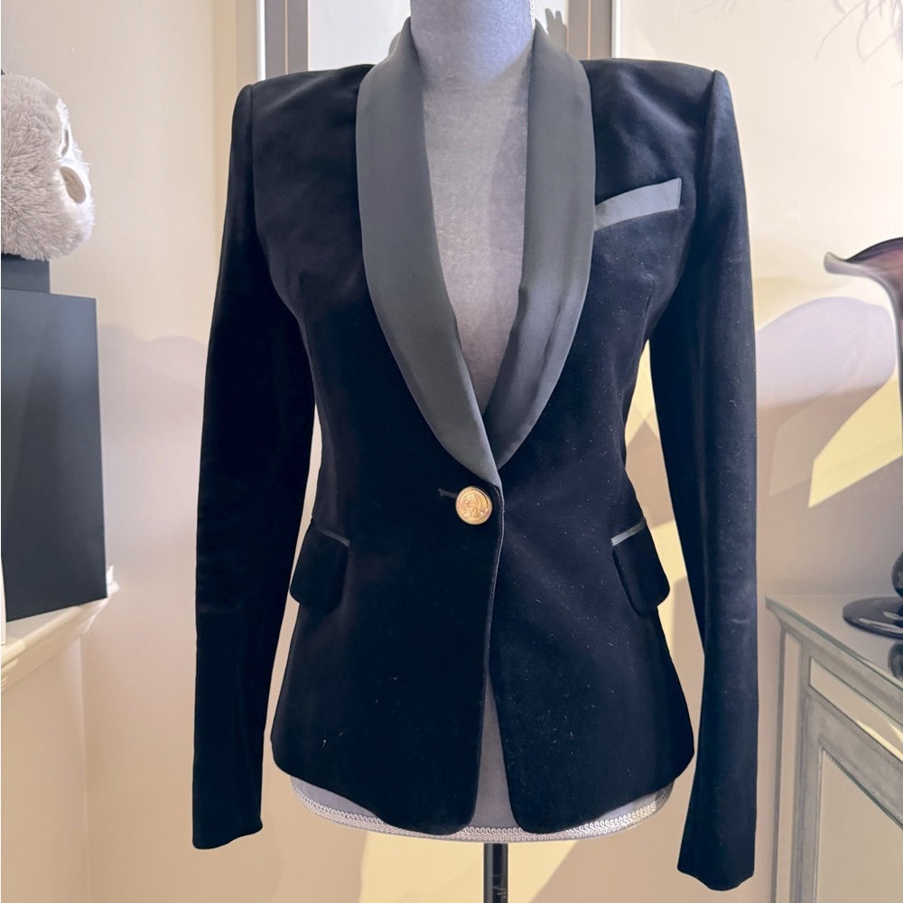 Balmain Black and Gold Women's Suit Jackets